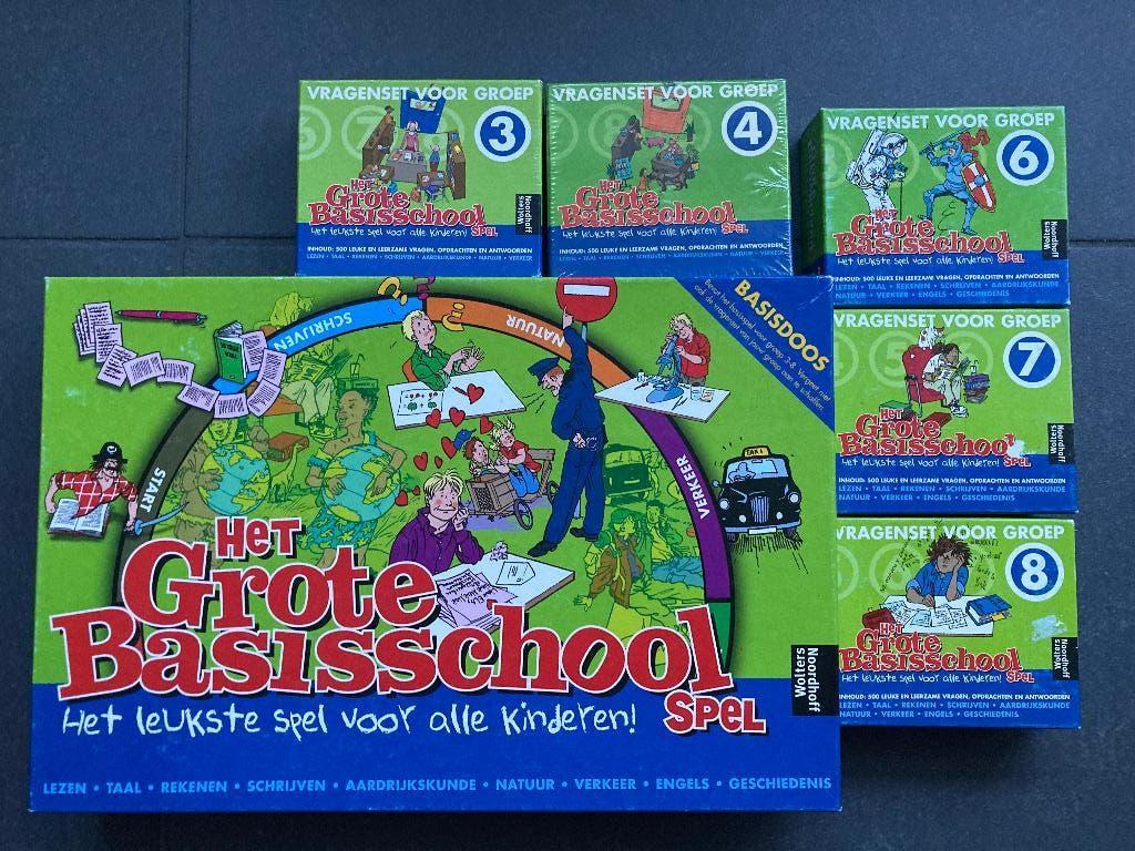 Bordspel het grote basisschool spel zeer uitgebreid IZGS, Hobby en Vrije tijd, Gezelschapsspellen | Bordspellen, Ophalen of Verzenden