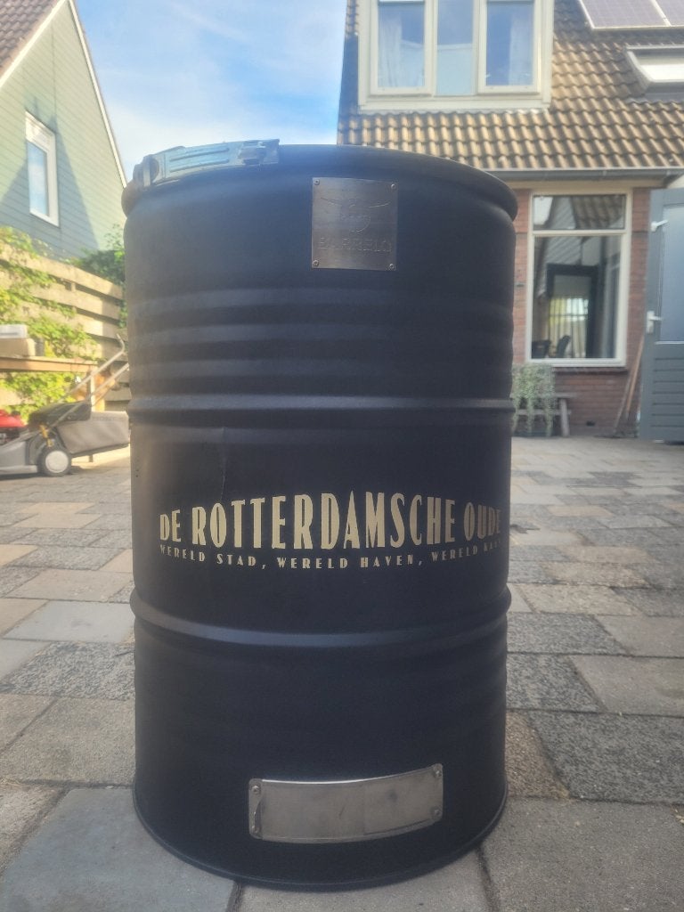 BarrelQ Rotterdamse Oude BBQ - Zwart, Ophalen, Gebruikt, BarrelQ, Met accessoires