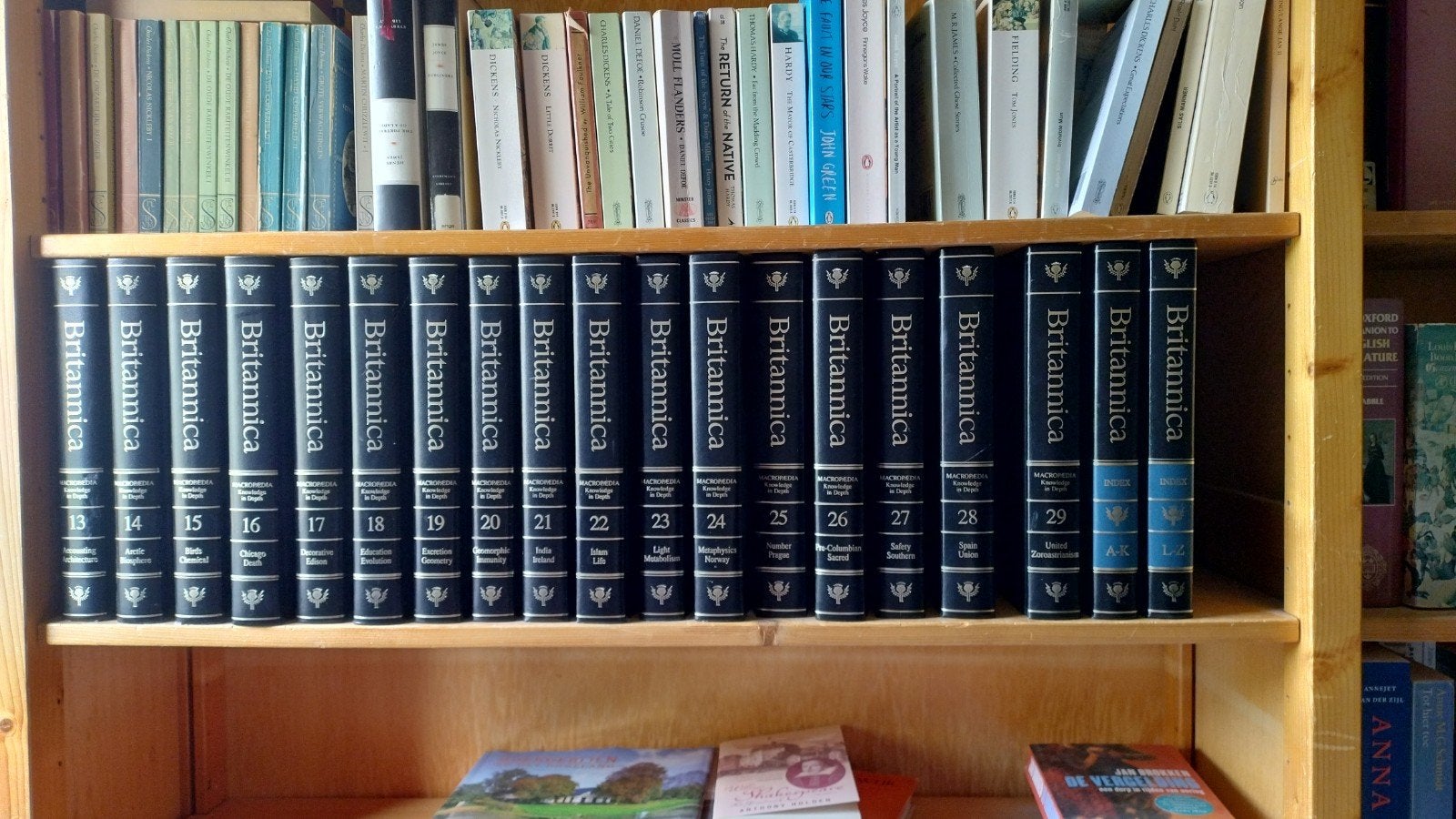 Set encyclopaedia Britannica (1990-1993), Ophalen, Zo goed als nieuw, Algemeen, Complete serie