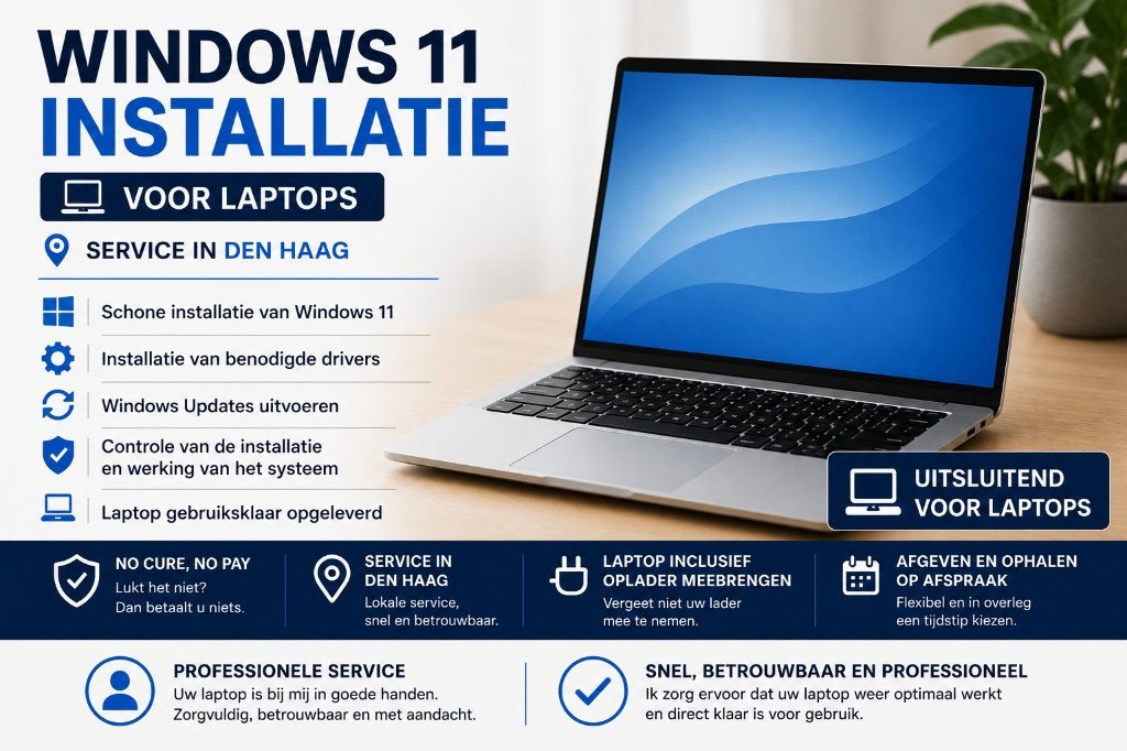 Windows 11 Installeren Laptop | Den Haag, Computers en Software, Besturingssoftware, Nieuw, Windows, Ophalen