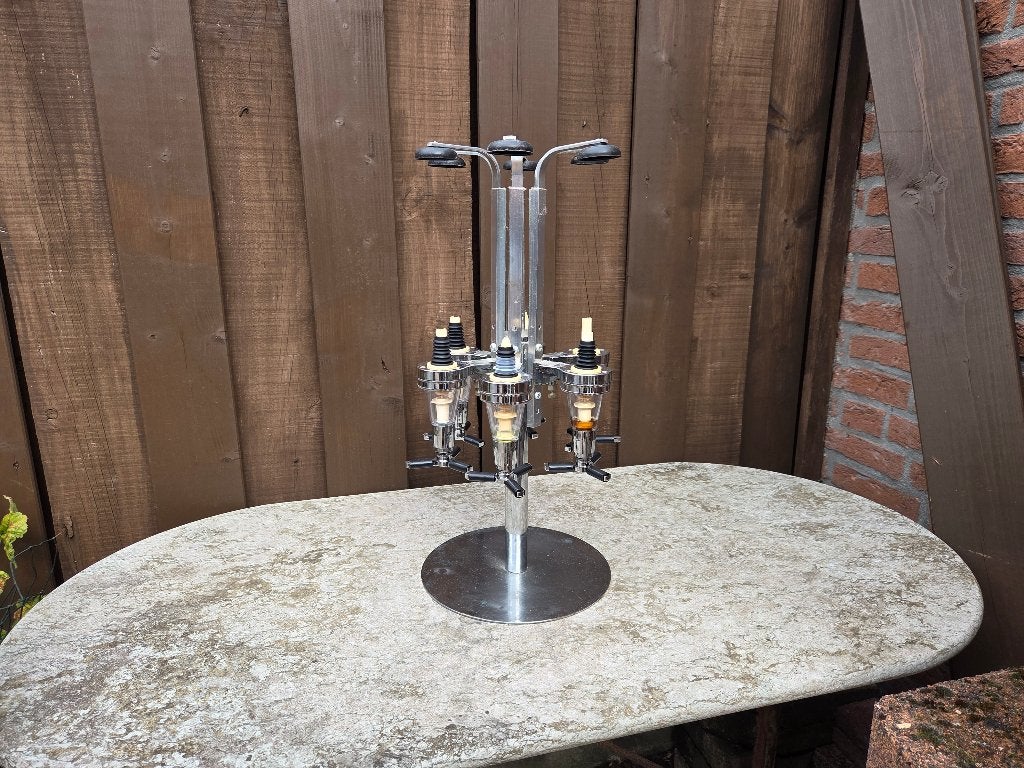 Drank dispender carrousel, Gebruikt, Ophalen of Verzenden, Zilver, Metaal