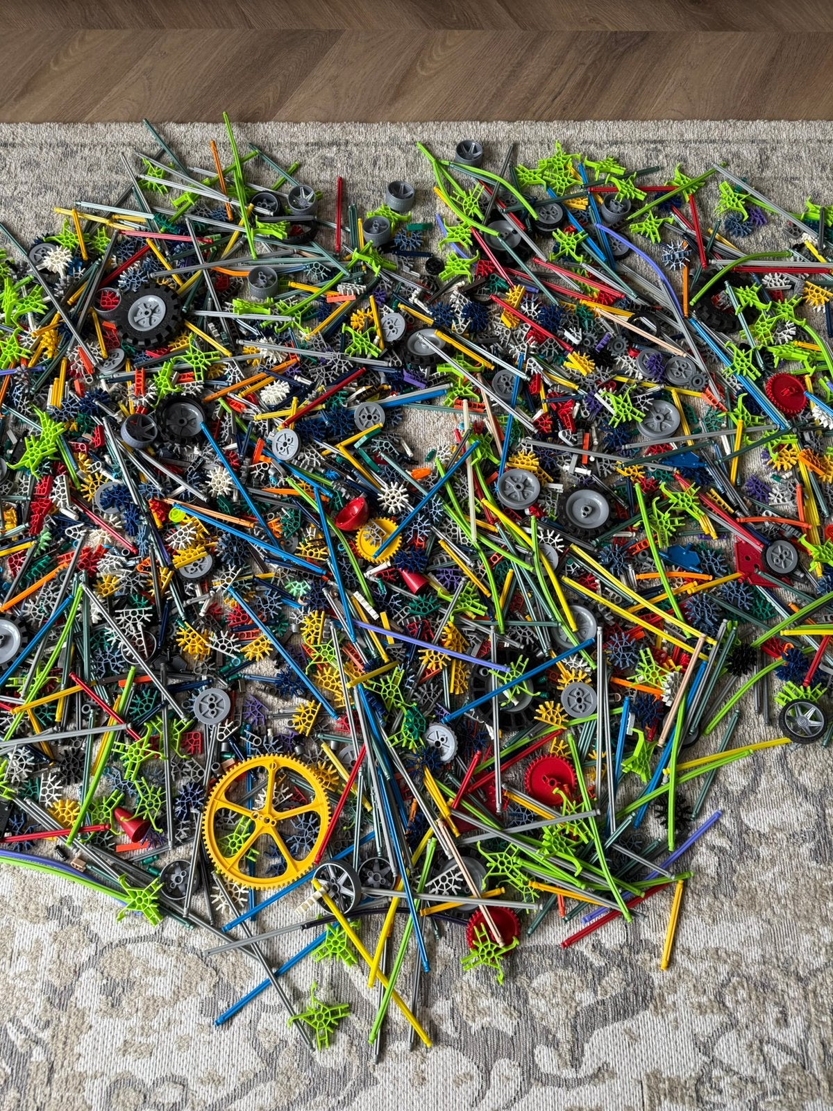 K’NEX (knex) grote hoeveelheid, achtbaan, Verzenden, Zo goed als nieuw, K'nex