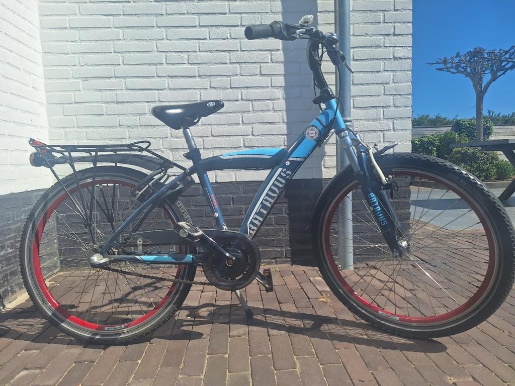 Stoere jongens fiets 24 inch, Versnellingen, Ophalen, Overige merken, Gebruikt