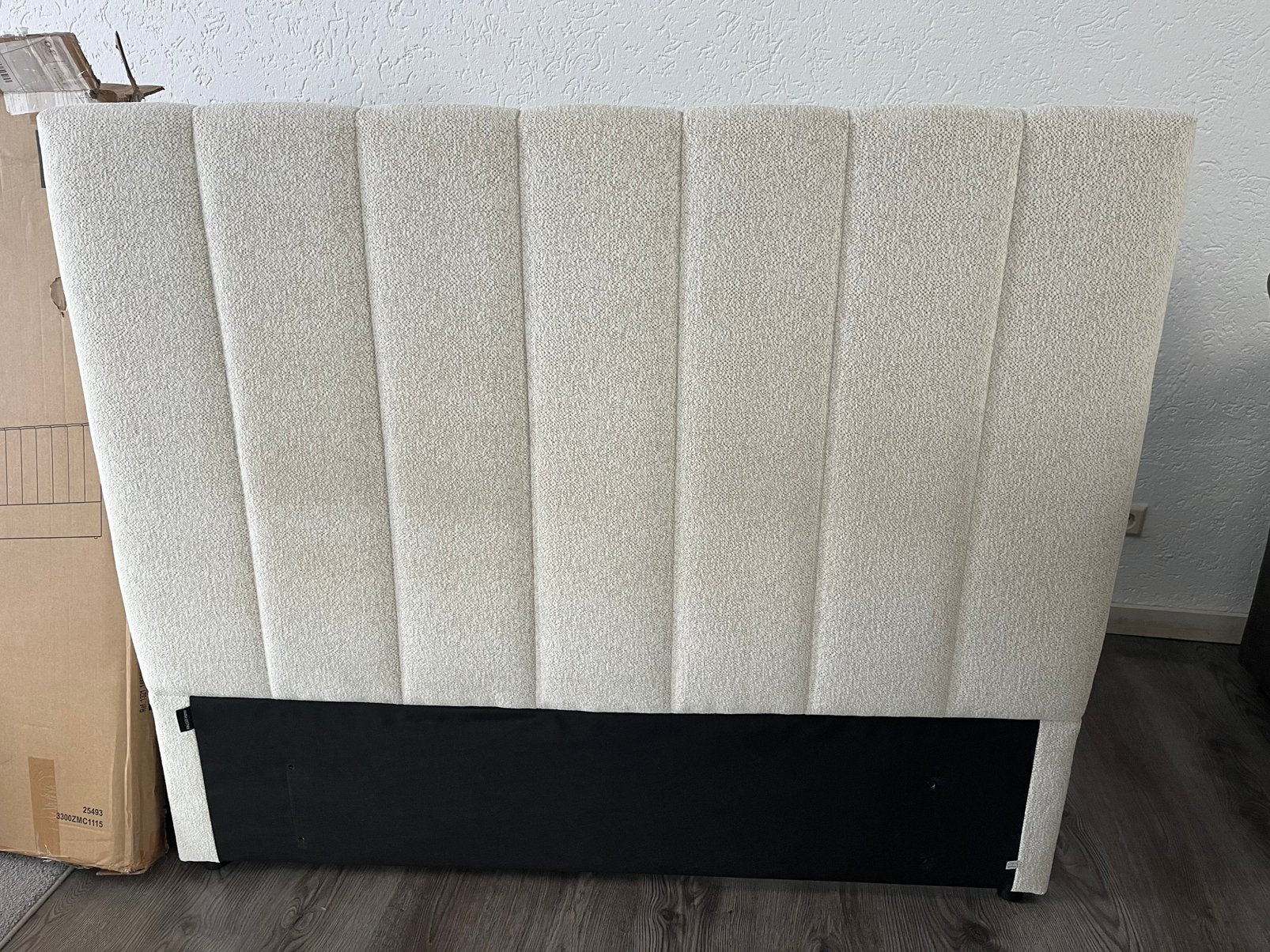 Hoofdbord bed Beige 140 cm, Ophalen, Beige, Tweepersoons, 140 cm