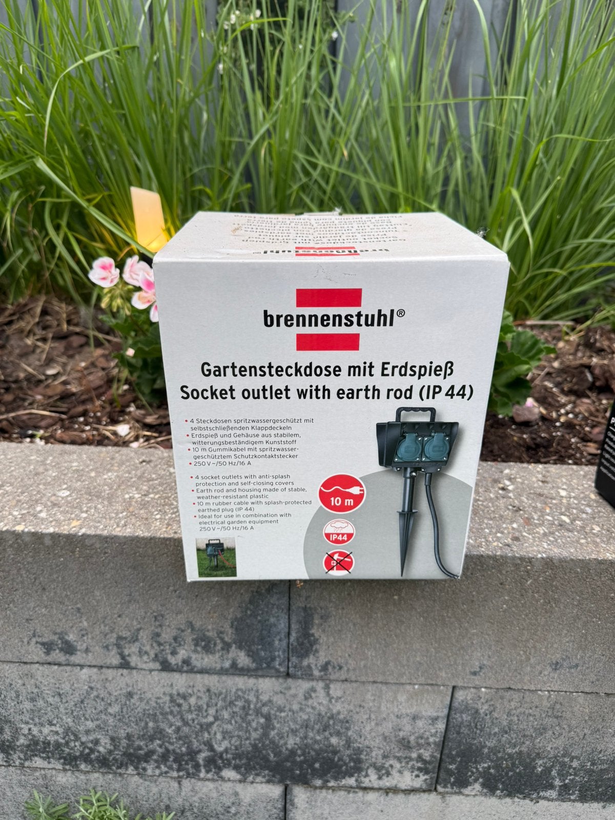 Brennenstuhl Garden Socket / Outdoor Socket  (Never Used), Ophalen of Verzenden, Netvoeding, Minder dan 50 watt