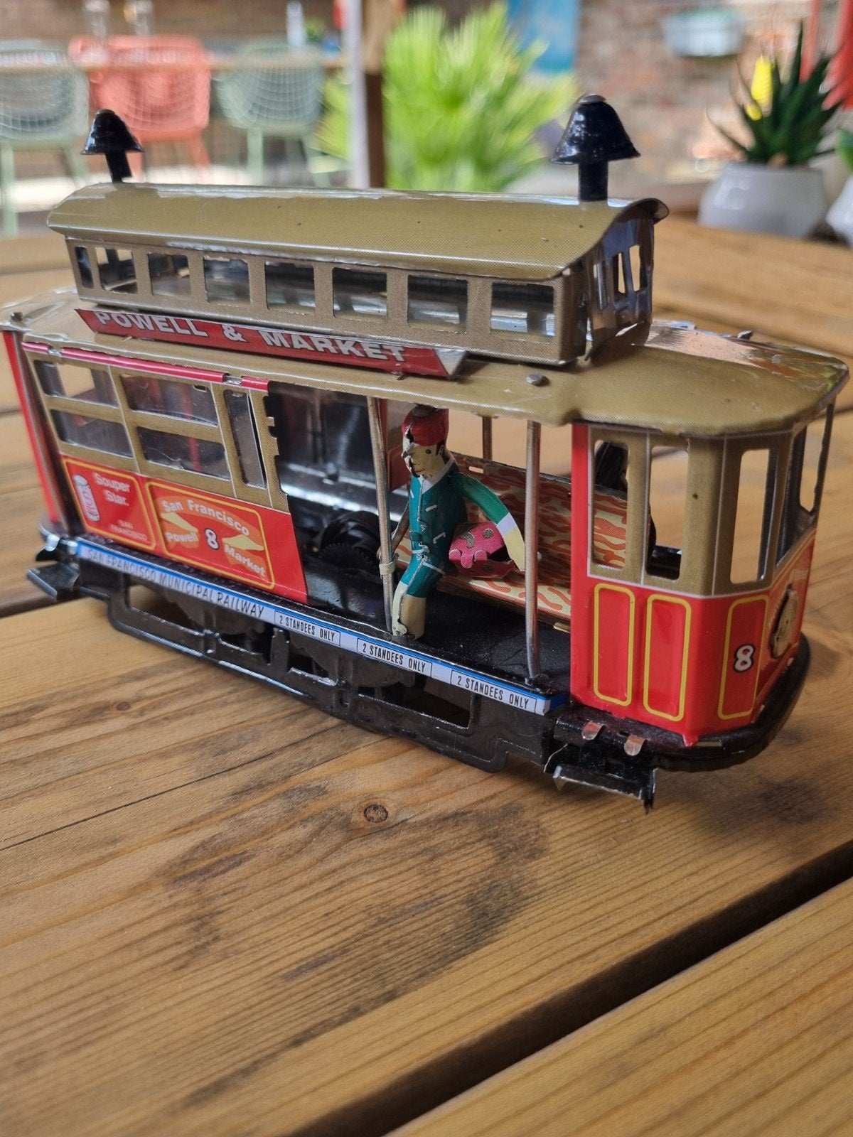 Blikken San Francisco Tram Schaalmodel - Powell & Market, Verzamelen, Ophalen of Verzenden, Zo goed als nieuw, Tram, Schaalmodel