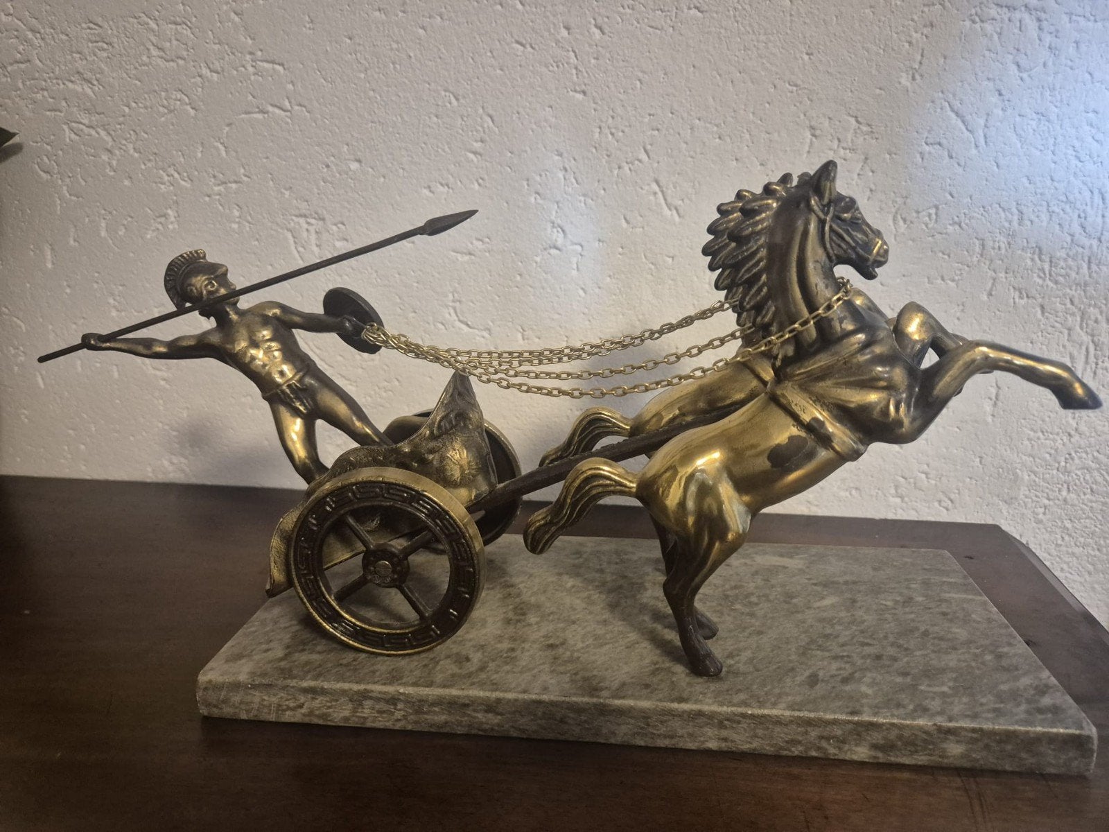 Romeinse strijdwagen zeer gedetailleerd 35cm 22cm 5kilo, Ophalen of Verzenden