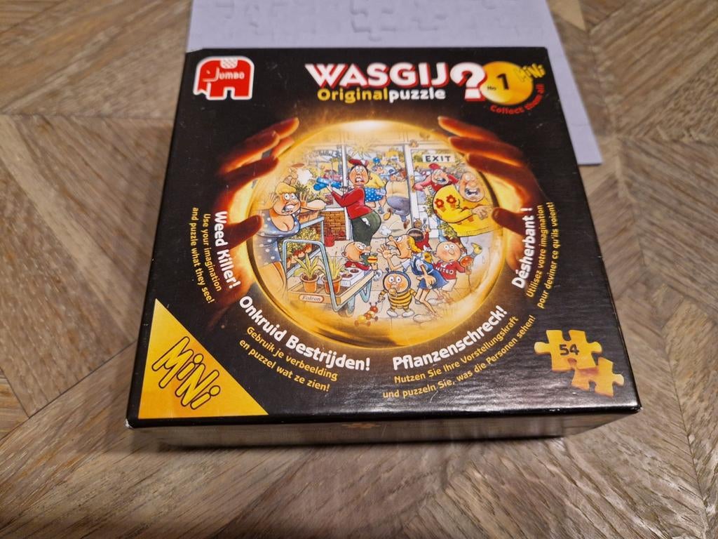 Wasgij minipuzzel 54st, Ophalen of Verzenden, Minder dan 500 stukjes, Zo goed als nieuw, Legpuzzel