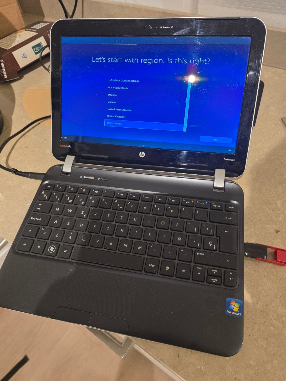 HP Pavilion dm1 | SSD 120GB | 4GB RAM | Windows 10, Computers en Software, Windows Laptops, Qwerty, Refurbished, Ophalen of Verzenden