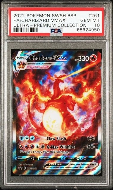 PSA 10 Charizard VMAX SWSH261 Black Star Promo, Ophalen of Verzenden, Nieuw