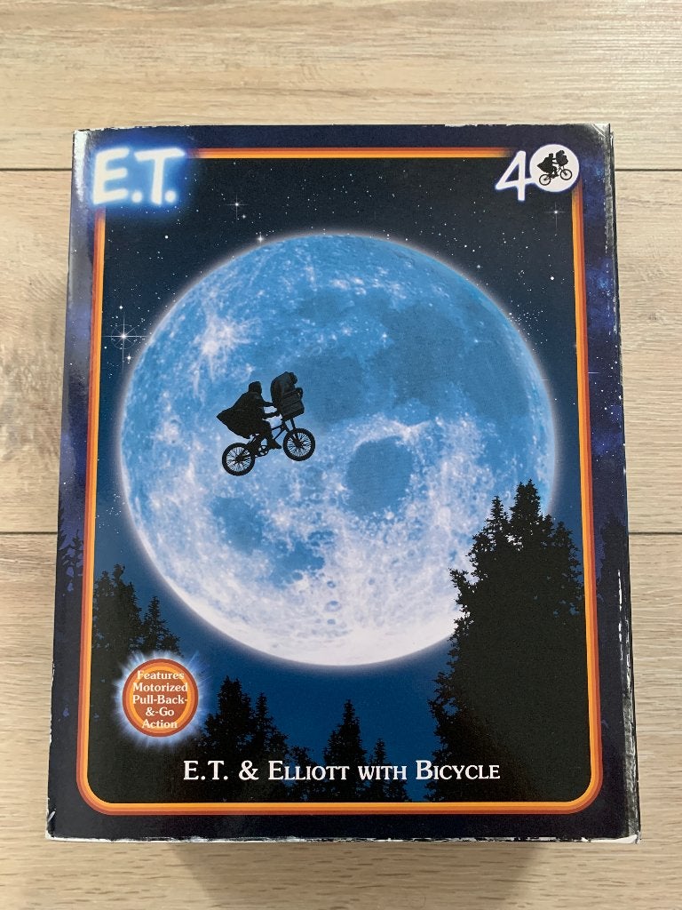 E.T. - Elliot & E.T. on Bike (NECA) 40th anniversary edition, Ophalen of Verzenden, Nieuw