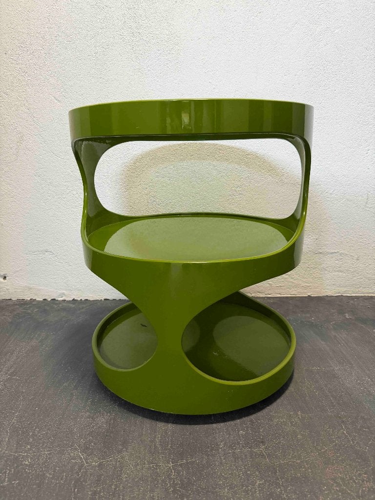 Vintage Bijzettafel Erik van Buijtenen voor Nebu, jaren '70, Gebruikt, Rond, Space age, Ophalen