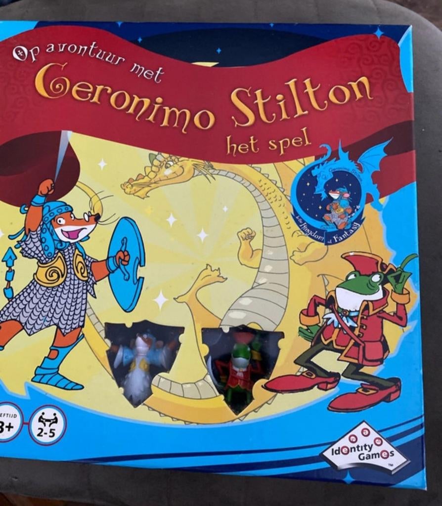 Geronimo Stilton: Op avontuur met Geronimo Stilton het spel, Drie of vier spelers, Ophalen of Verzenden, Nieuw, Identity Games