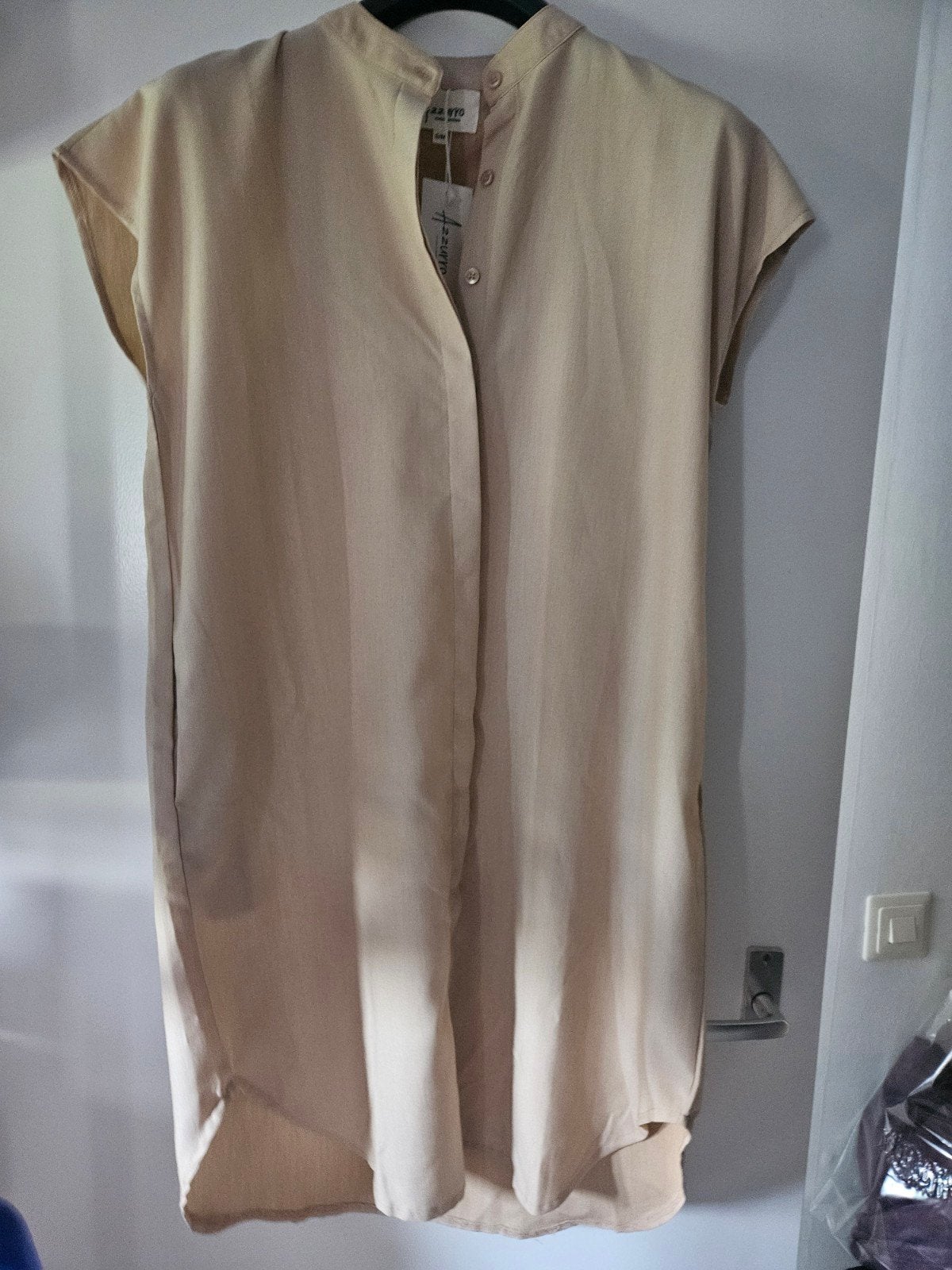 Azzurro Beige Jurk Maat S/M - Nieuw met kaartje, Azzurro, Beige, Onbekend, Nieuw