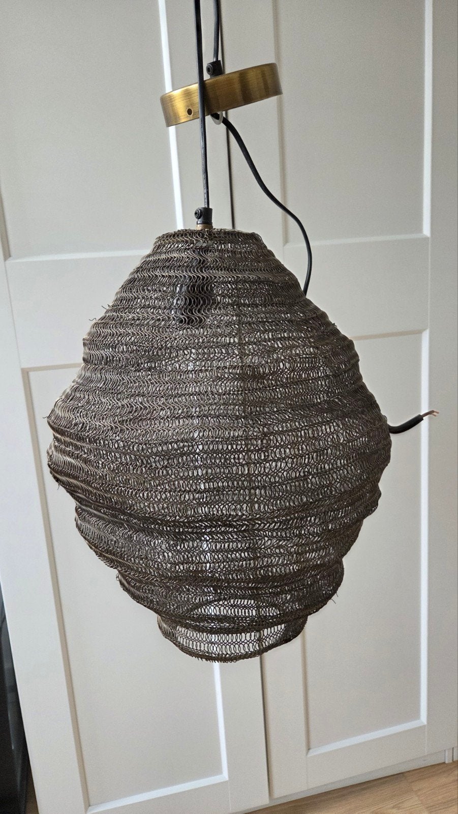 Ibiza Stijl Hanglamp - Brons/Goud/Bruin - Zo goed als nieuw, Ophalen, Zo goed als nieuw, Metaal, Ibiza stijl