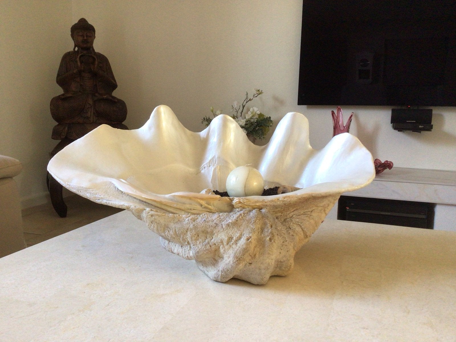 Grote Manhattan Style  Decoratieve Schelp - 55 cm Breed, Ophalen, Overige materialen, Zo goed als nieuw, Modern