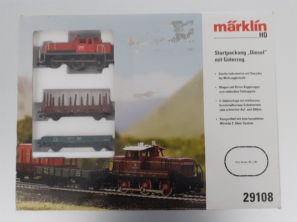 Märklin digitaal Startset (art.nr 29108) + uitbreiding, Hobby en Vrije tijd, Modeltreinen | H0, Wisselstroom, Treinset, Ophalen of Verzenden