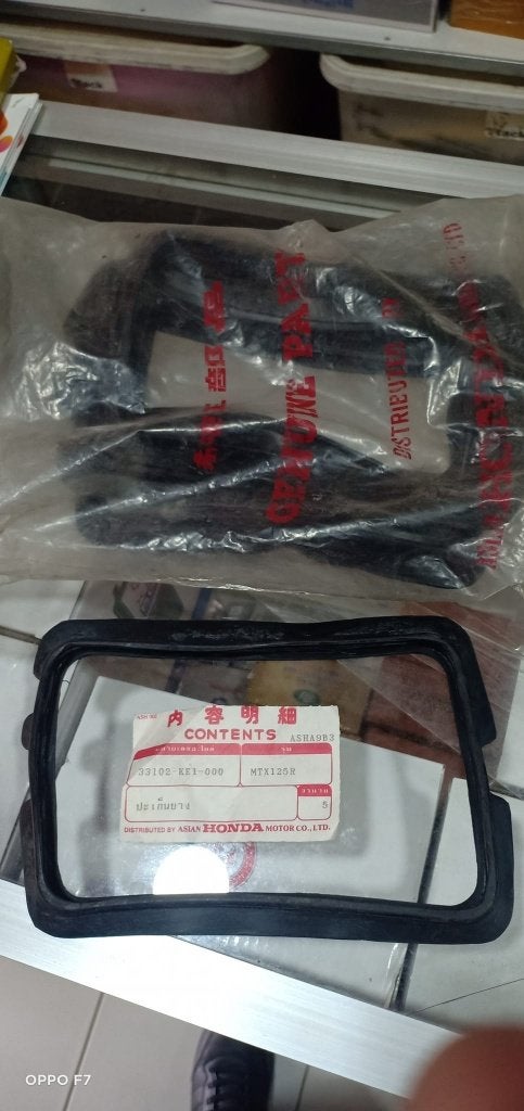 Nieuwe Honda NOS Koplamp Rubber Voor de Honda MTX50/80/125/, Ophalen of Verzenden