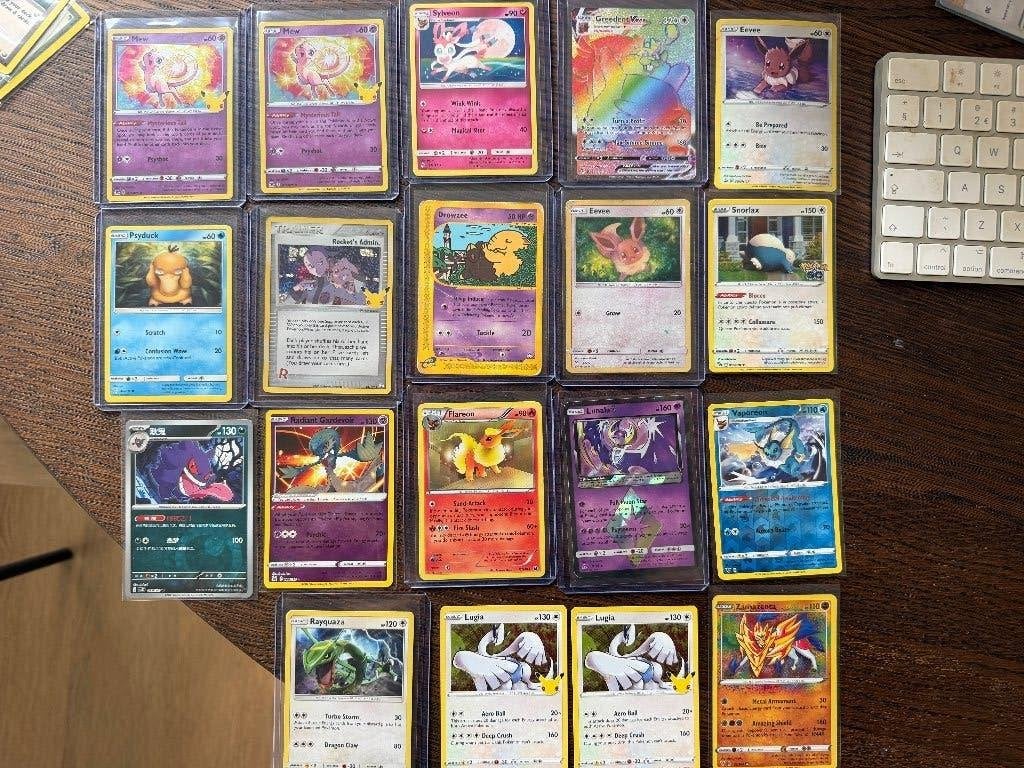 Verschillende Pokemon kaarten, Ophalen of Verzenden, Gebruikt, Losse kaart, Foil
