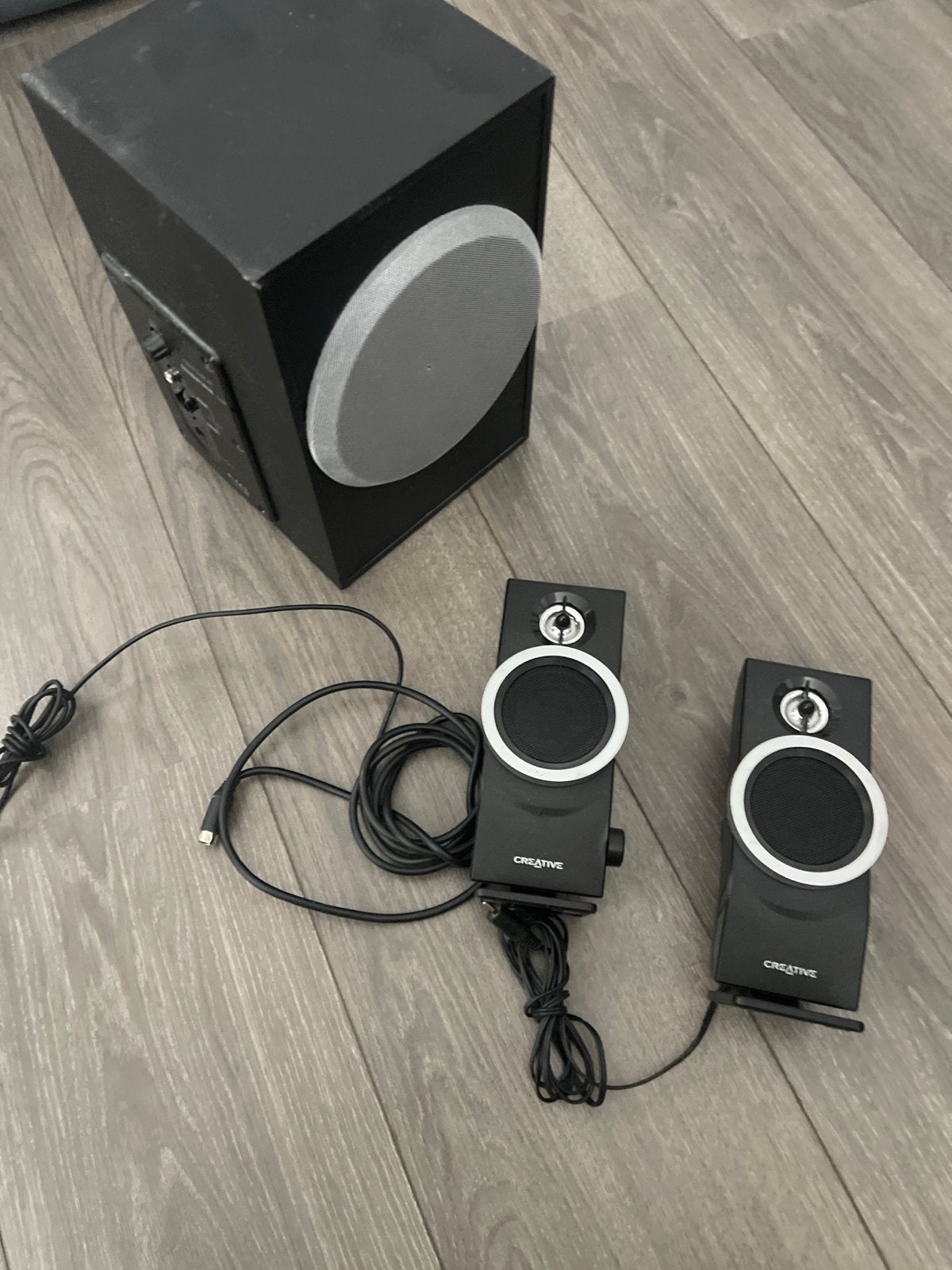 Creative Inspire T3100 2.1 Luidsprekerset, Computers en Software, Pc speakers, Ophalen, Gebruikt, Audiokanaal 2.1