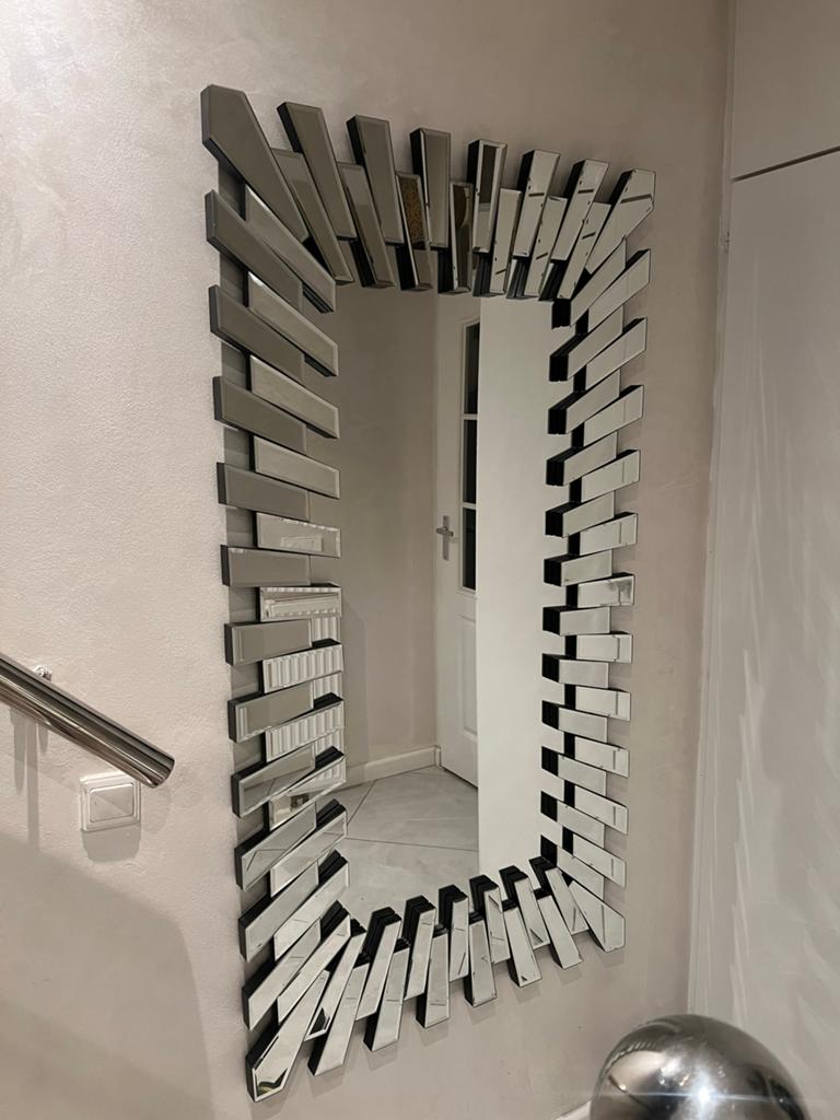 Moderne pianospiegel 180cm hoog, Huis en Inrichting, Woonaccessoires | Spiegels, Ophalen, Zo goed als nieuw, 75 tot 100 cm, 150 tot 200 cm