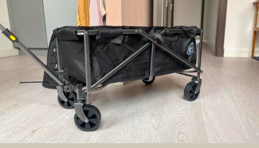 Nieuwe Bolderkar Zwart 80x45x45 Opvouwbaar 
70 liter inhoud, Ophalen of Verzenden, Opvouwbaar, Nieuw