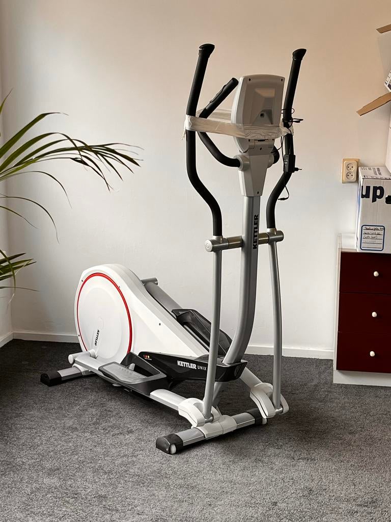 Kettler crosstrainer met programma, Sport en Fitness, Fitnessapparatuur, Gebruikt, Crosstrainer, Armen, Metaal, Ophalen
