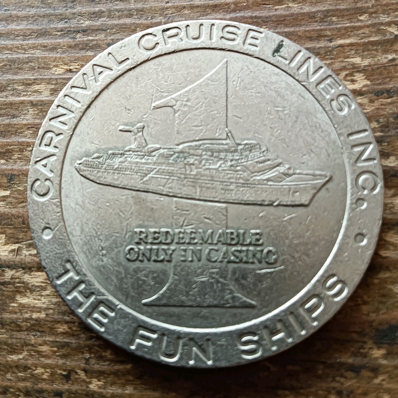 USA Carnival Cruise Lines Casino Dollar schip, Ophalen of Verzenden, Overige materialen, Buitenland
