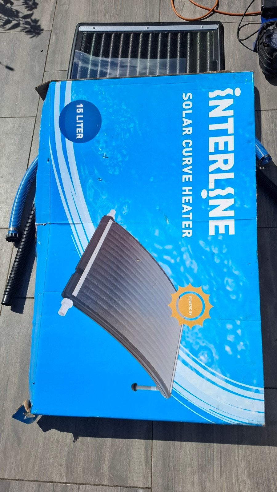 Zwembad verwarmer - Interline Solar Curve Heater 15L voor zw, Ophalen of Verzenden, Zo goed als nieuw, Verwarming