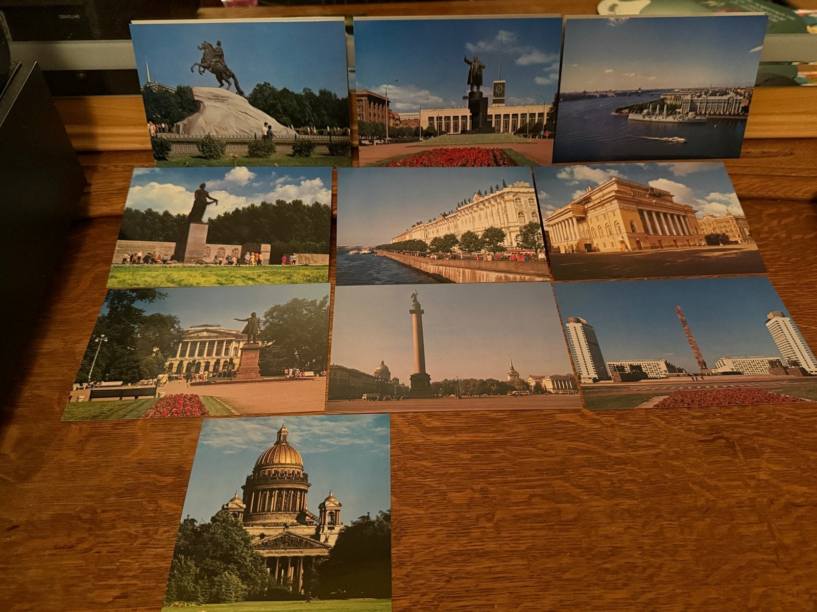 Set van 9 ansichtkaarten Leningrad (Sint-Petersburg), Ophalen of Verzenden, 1980 tot heden, Ongelopen, Buiten Europa
