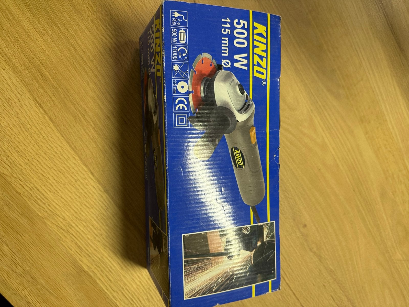Kinzo slijptol 230v, Doe-het-zelf en Verbouw, Gereedschap | Slijpmachines, Ophalen of Verzenden, Nieuw, Haakse handslijpmachine