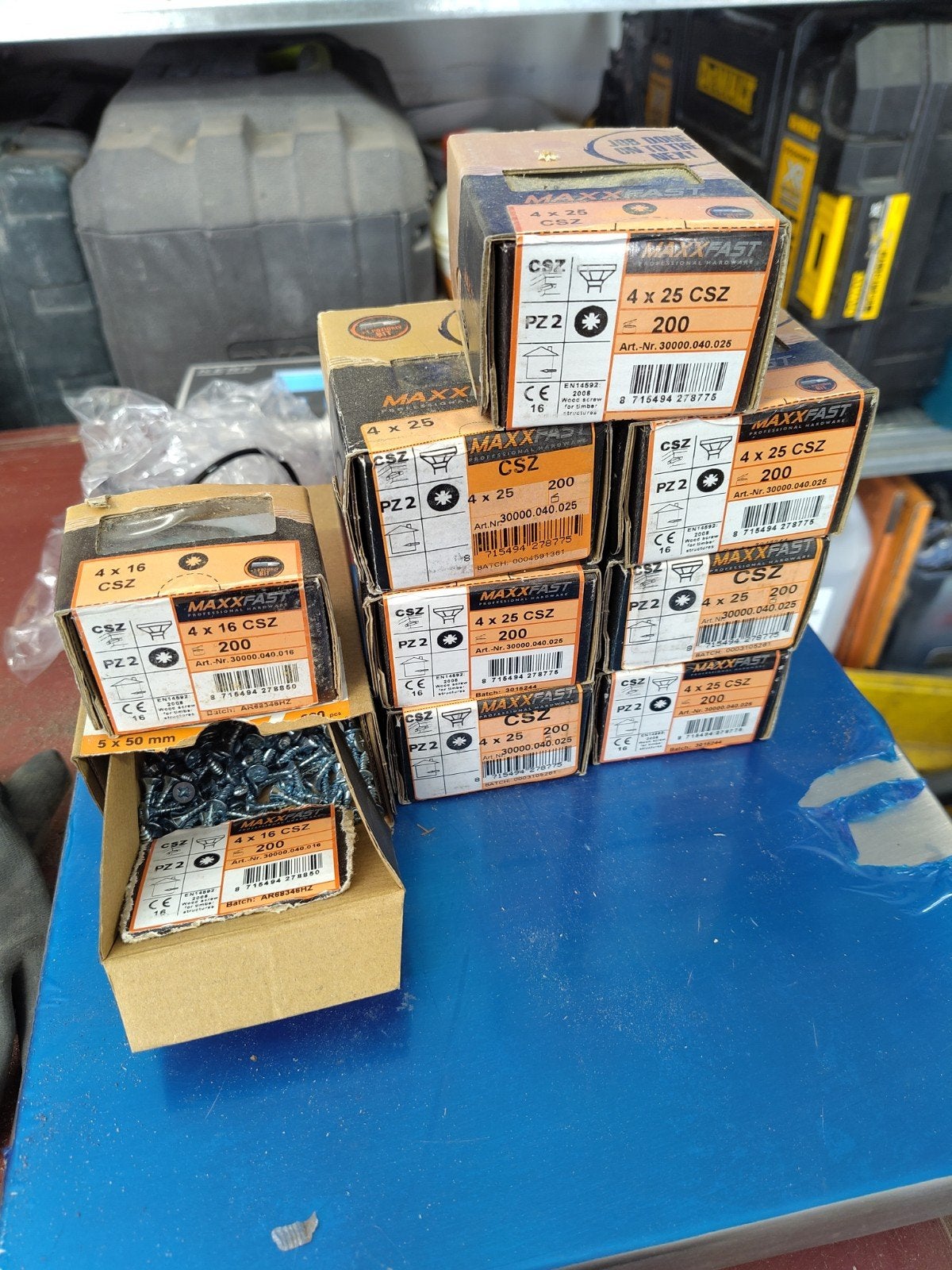 MAXXFAST CSZ Schroeven 4x16mm en 4x25mm, Ophalen of Verzenden, Nieuw, Minder dan 50 mm, Schroeven