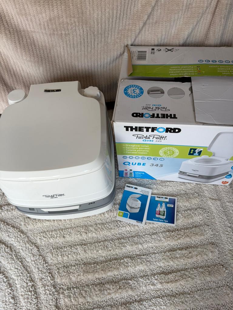 Thetford Porta Potti Qube 345 - Draagbaar Toilet, Caravans en Kamperen, Ophalen, Zo goed als nieuw