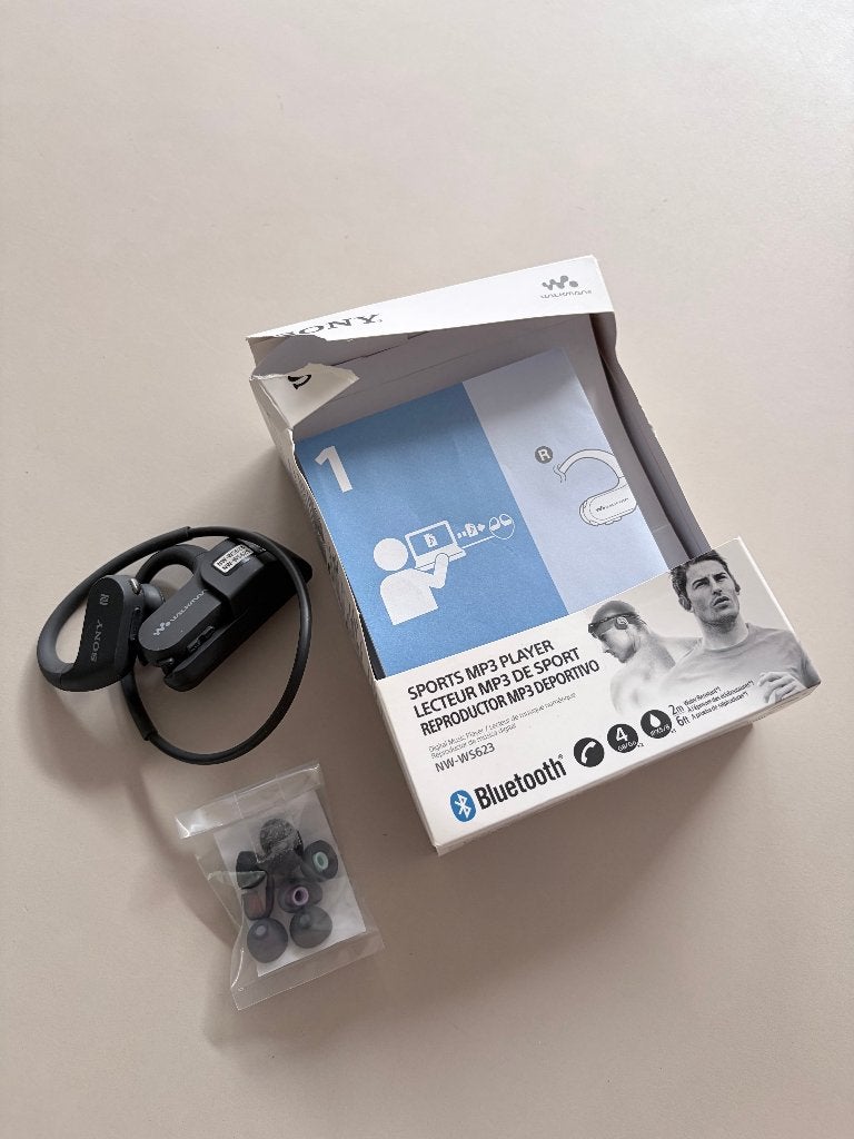 Sony NW-WS623 Waterdichte Bluetooth MP3 Headset, Bluetooth, Zwart, In gehoorgang (in-ear), Ophalen of Verzenden