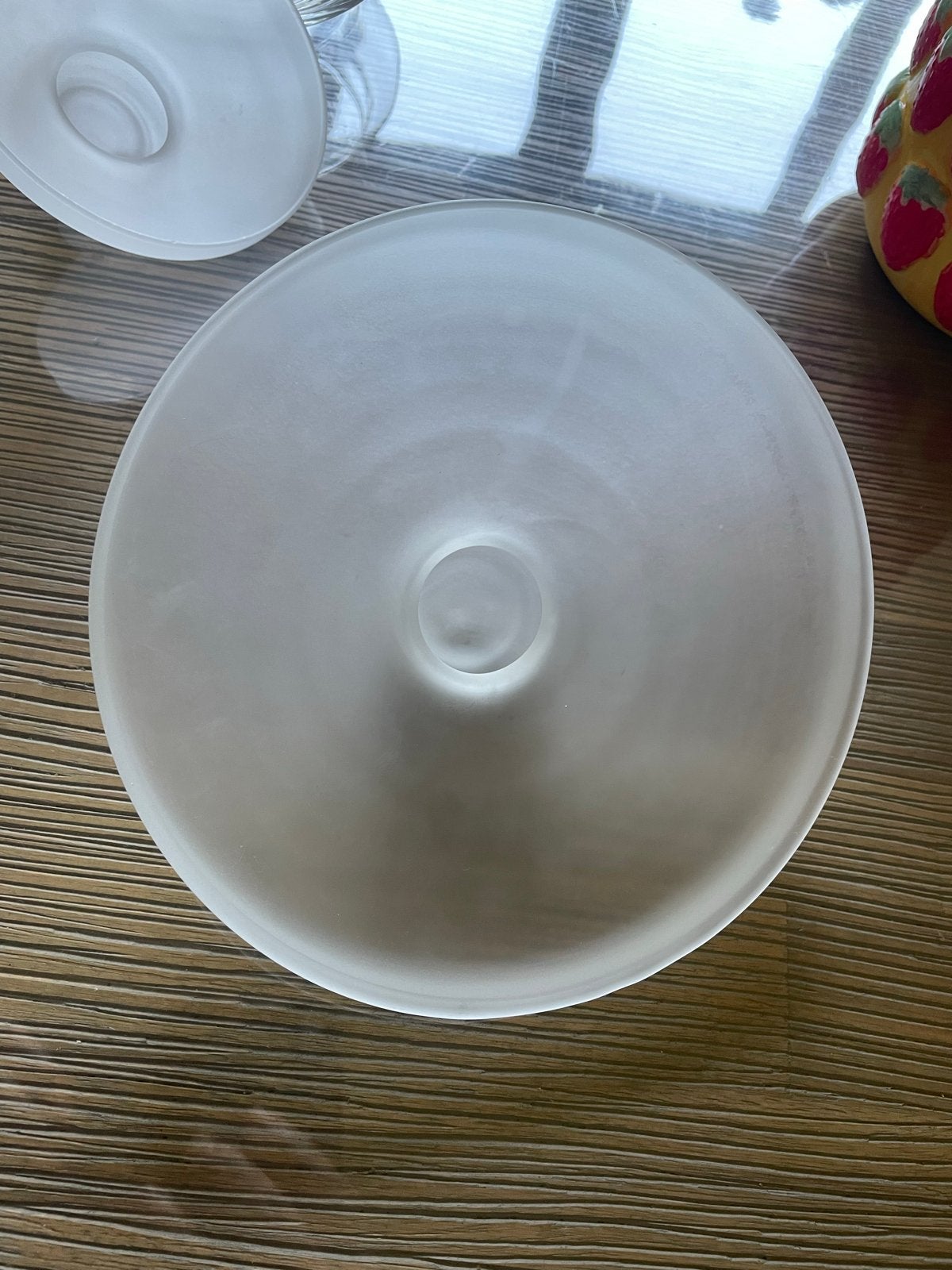 Glazen schalen met deksel - set van 4, Antiek en Kunst, Antiek | Glas en Kristal, Ophalen of Verzenden