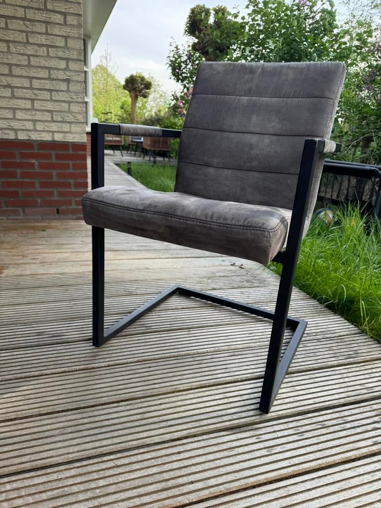 Eetkamerstoelen, Huis en Inrichting, Stoelen, Ophalen, Gebruikt, Vijf, Zes of meer stoelen, Leer