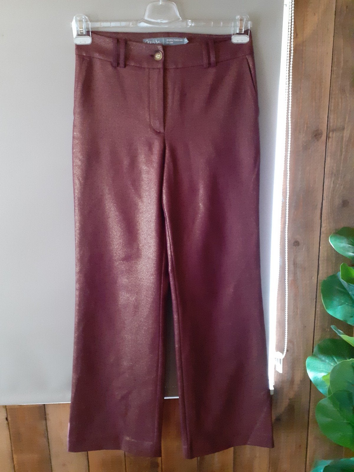 Prachtige Geisha broek maat S bordeaux, Kleding | Dames, Geisha, Ophalen of Verzenden, Zo goed als nieuw, Maat 36 (S)