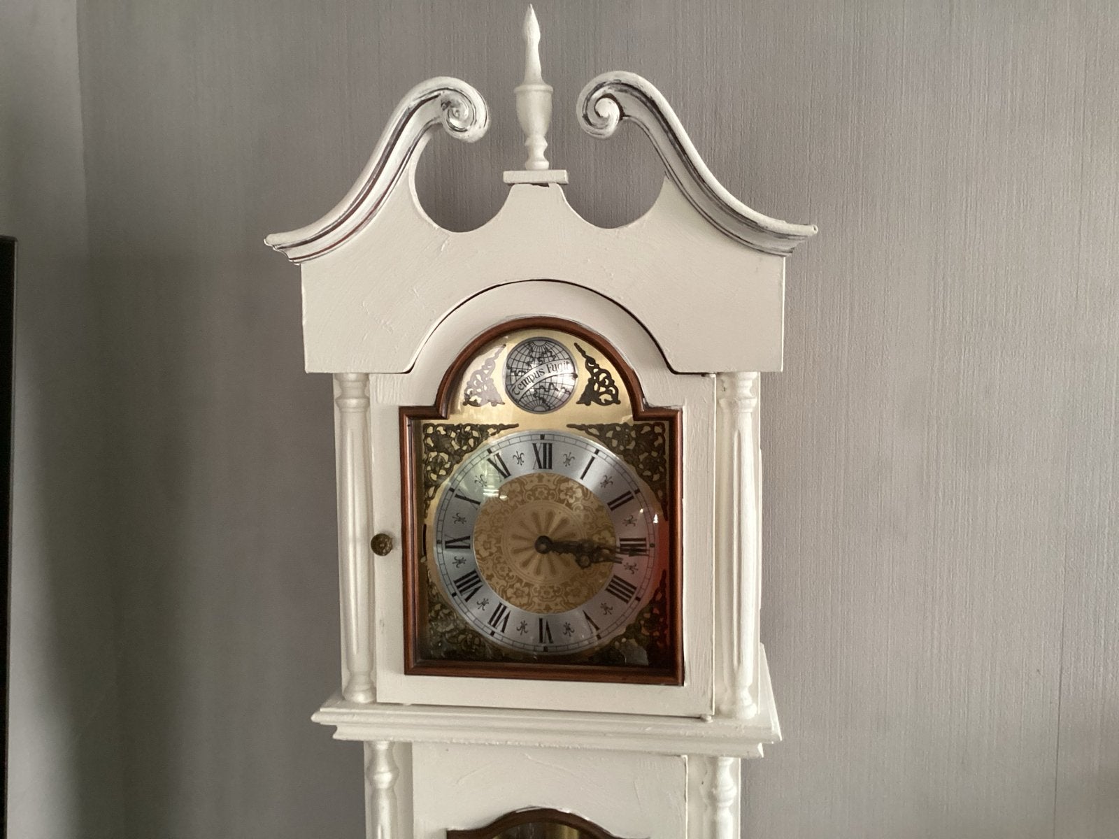 staande klok - Wit met gouden accenten, Antiek en Kunst, Antiek | Klokken, Ophalen