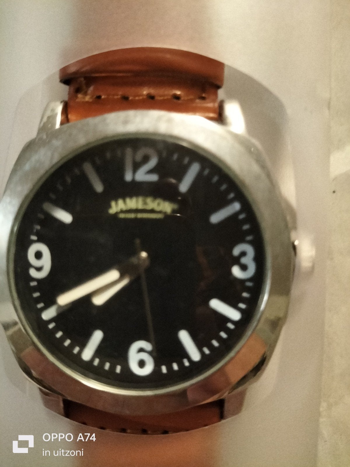 Nieuw Jameson horloge in originele verpakking, Overige merken, Leer, Staal, Polshorloge