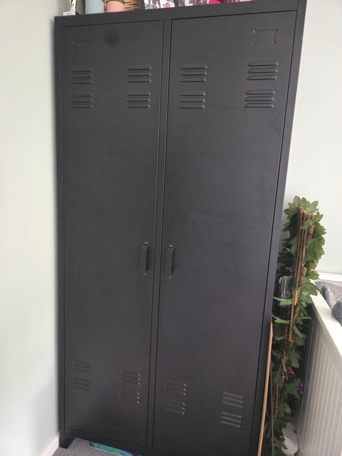 Zwarte lockerkast / kledingkast 180 x 85 x 50 cm, Ophalen, Gebruikt