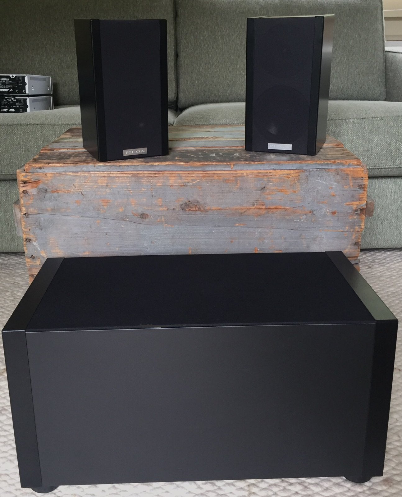 PIEGA LDS 1.5 subwoofer + 2 satellieten = 2.1 luidsprekerset, Gebruikt, Speakerset, 60 tot 120 watt, PIEGA