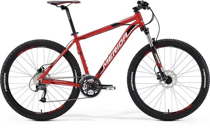 Merida Big Nine Mountainbike met Thule Yepp Maxi zitje, Minder dan 45 cm, Ophalen of Verzenden, Zo goed als nieuw, Merida