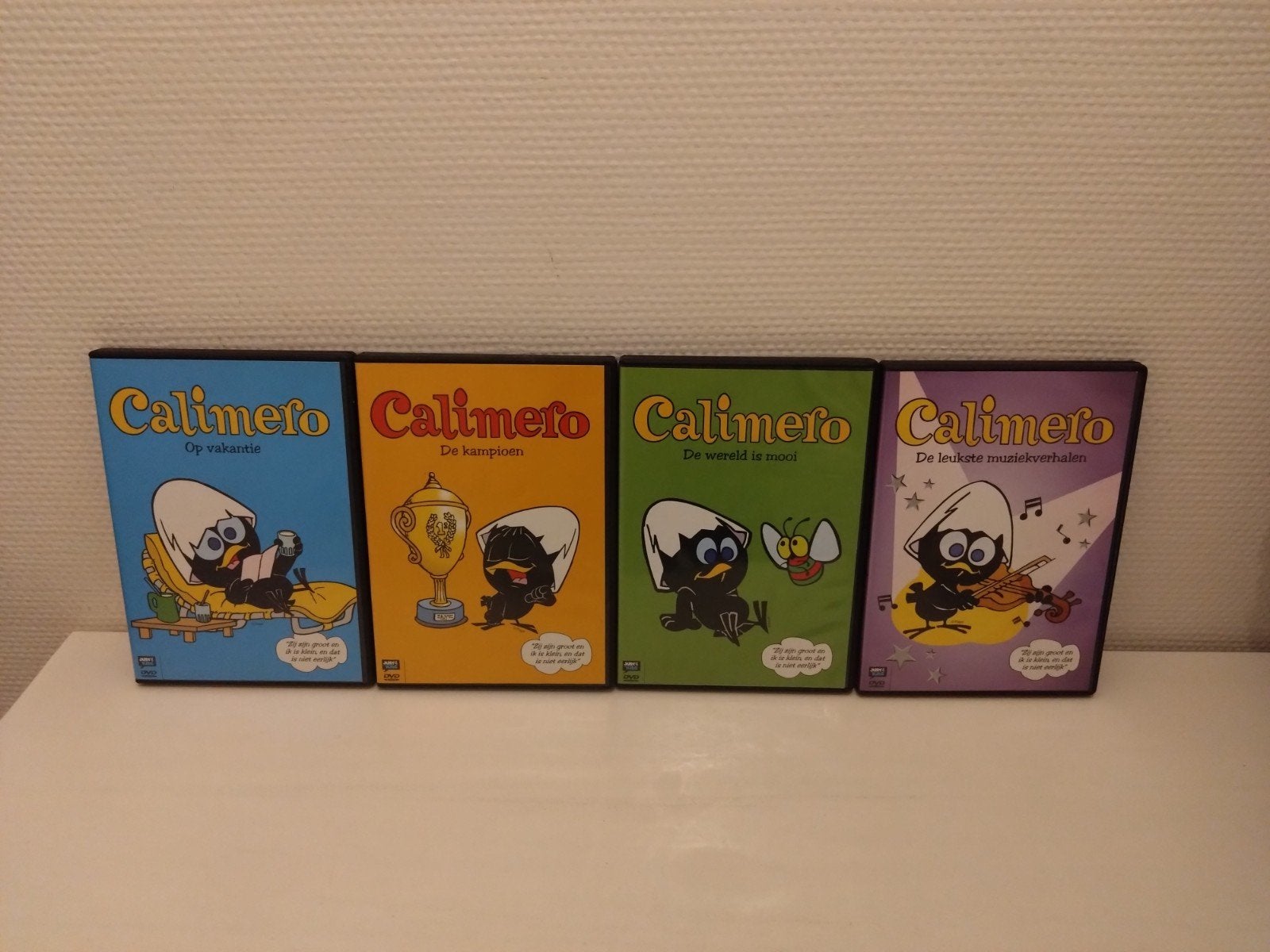 Calimero set van 4 DVD's., Gebruikt, Alle leeftijden, Boxset, Ophalen of Verzenden