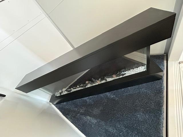 Sfeer haard voor aan de muur 118 cm breed, Ophalen, Elektrische haard, Zo goed als nieuw, Vrijstaande haard