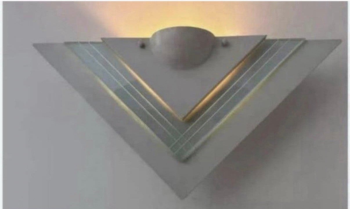 Vintage design Dijkstra Wandlamp ‘ZETA', Ophalen of Verzenden, Zo goed als nieuw, Glas