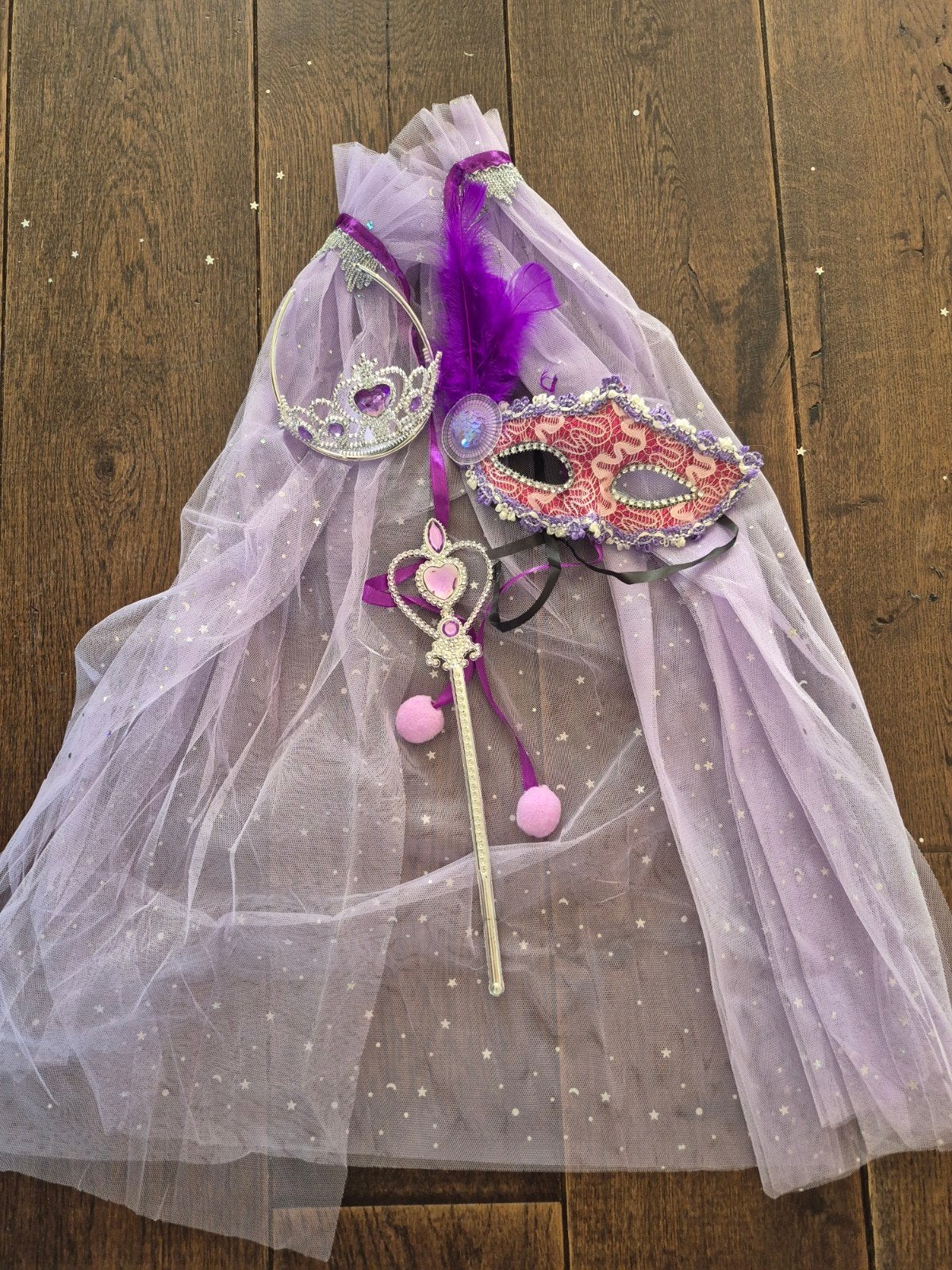 Prinsessen Elsa jurk met kroon, staf en masker, ., Jongen of Meisje, Nieuw, Ophalen of Verzenden
