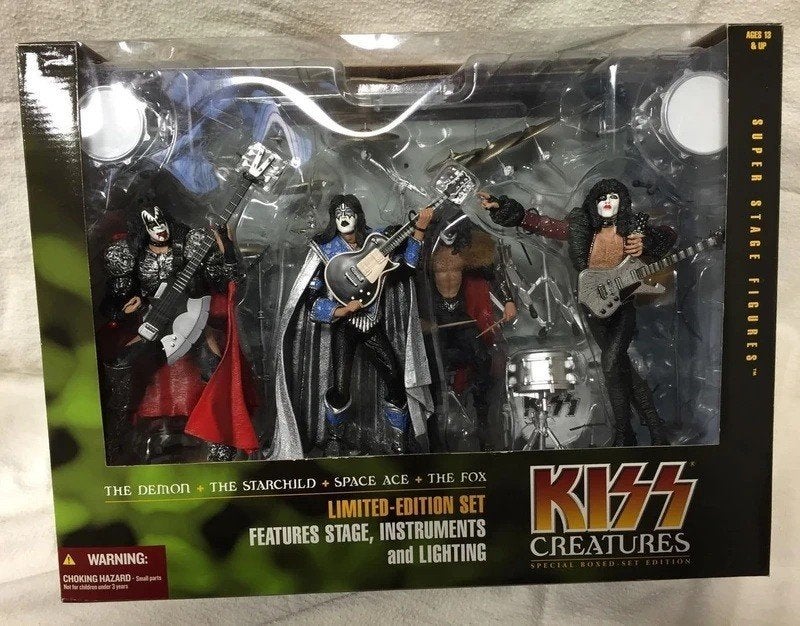 KISS "Creatures of the night" orgineel McFarlane box 2002, Ophalen of Verzenden, Nieuw, Pop, Beeldje of Miniatuur