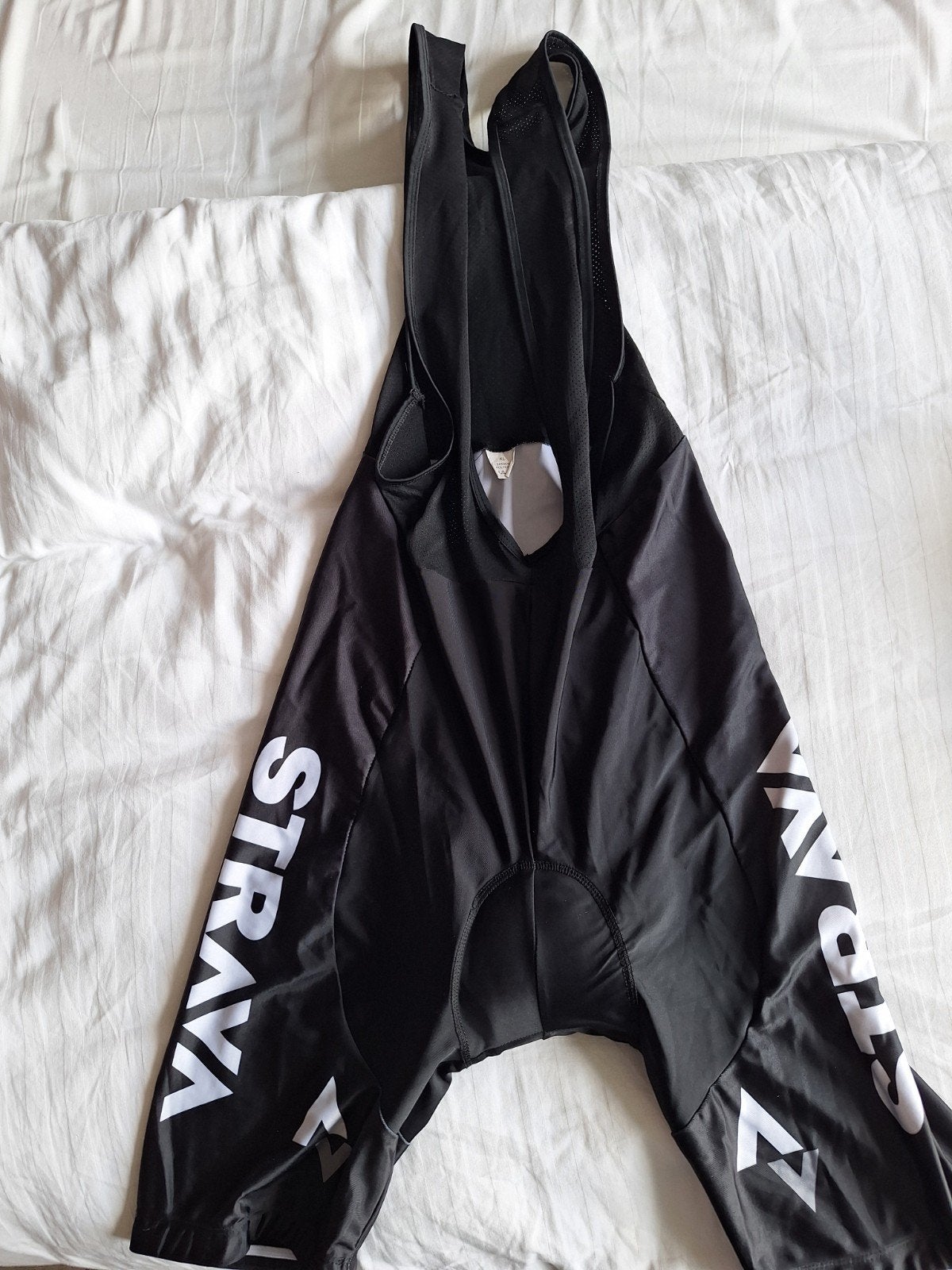 Strava fietsbroek met bretels - Maat XL, Fietsen en Brommers, Fietsaccessoires | Fietskleding, Gebruikt, Heren, Strava, XL