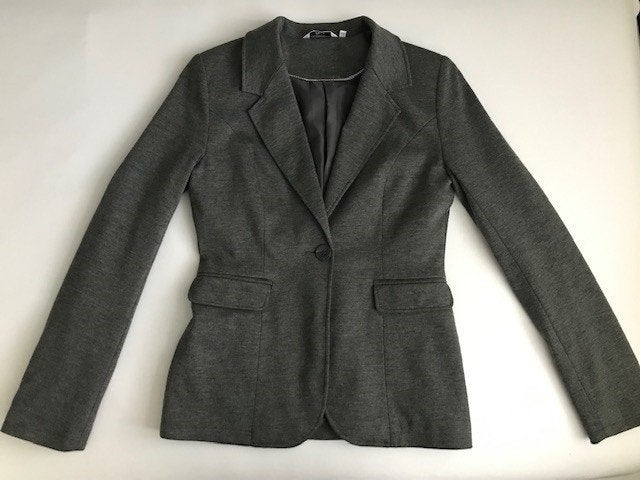 Grijze blazer - Miss Etam – maat: 36, Blazer - Miss Etam, Ophalen of Verzenden, Jasje, Maat 36 (S)
