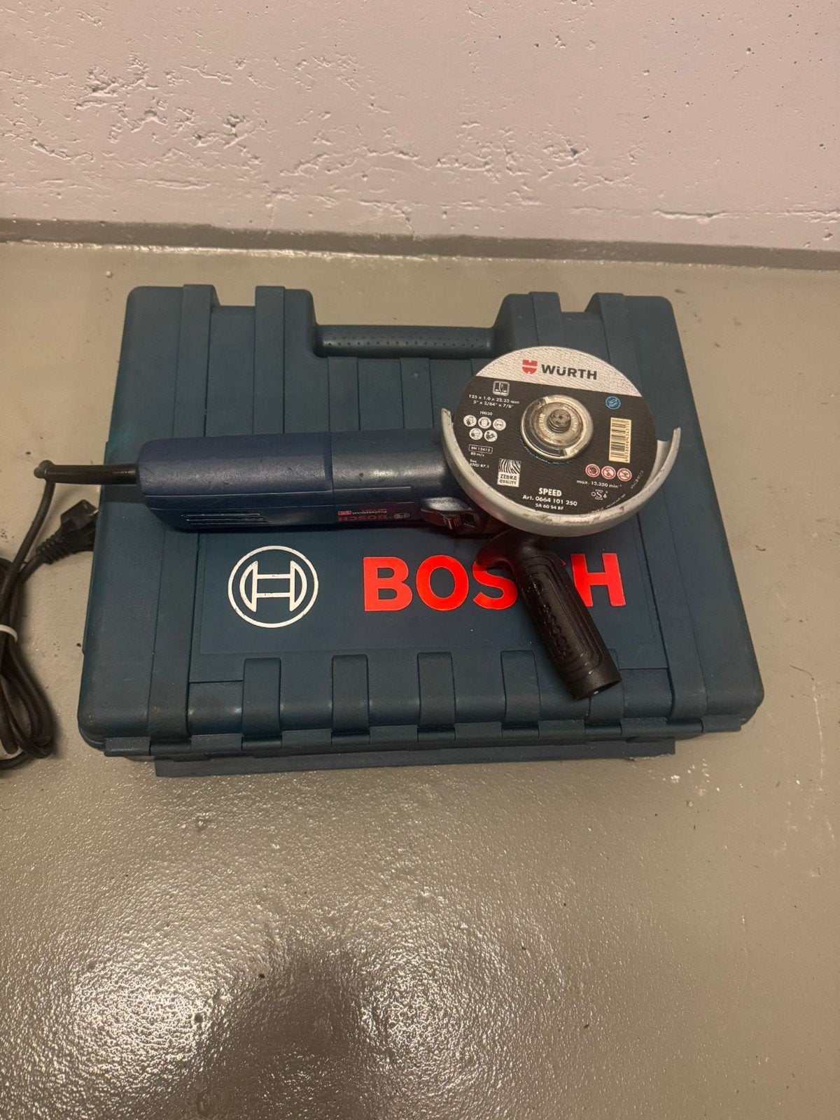 Bosch GWS 9-125 S haakse slijpmachine, Doe-het-zelf en Verbouw, Ophalen of Verzenden, Gebruikt, 700 tot 1000 watt, Haakse handslijpmachine